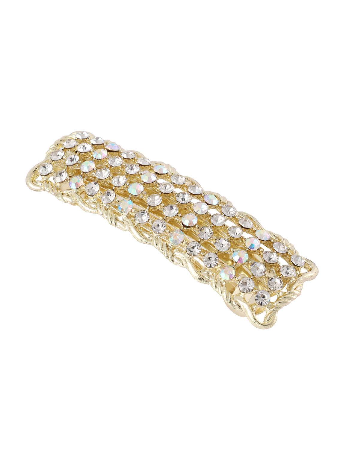 Haarspeld strass goud