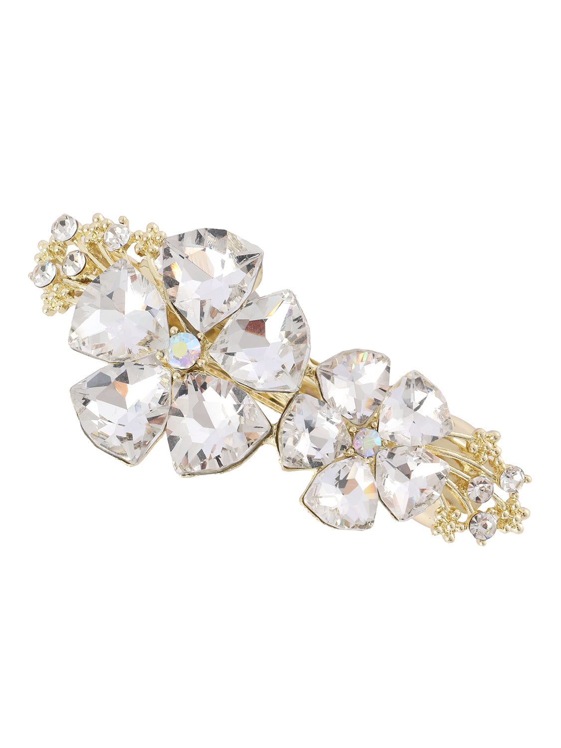 Haarspeld bloemen goud