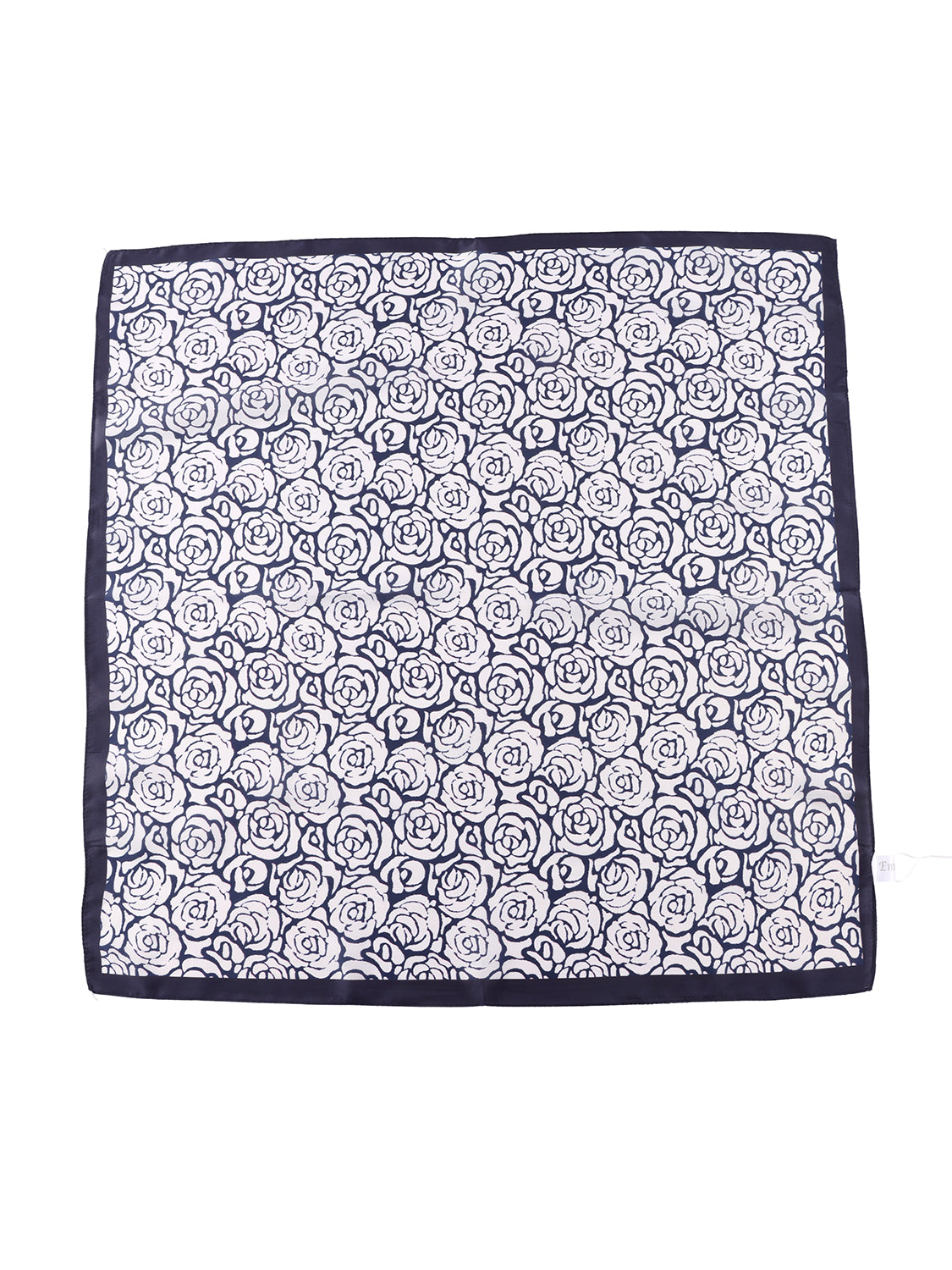 Sjaal met rozen blauw