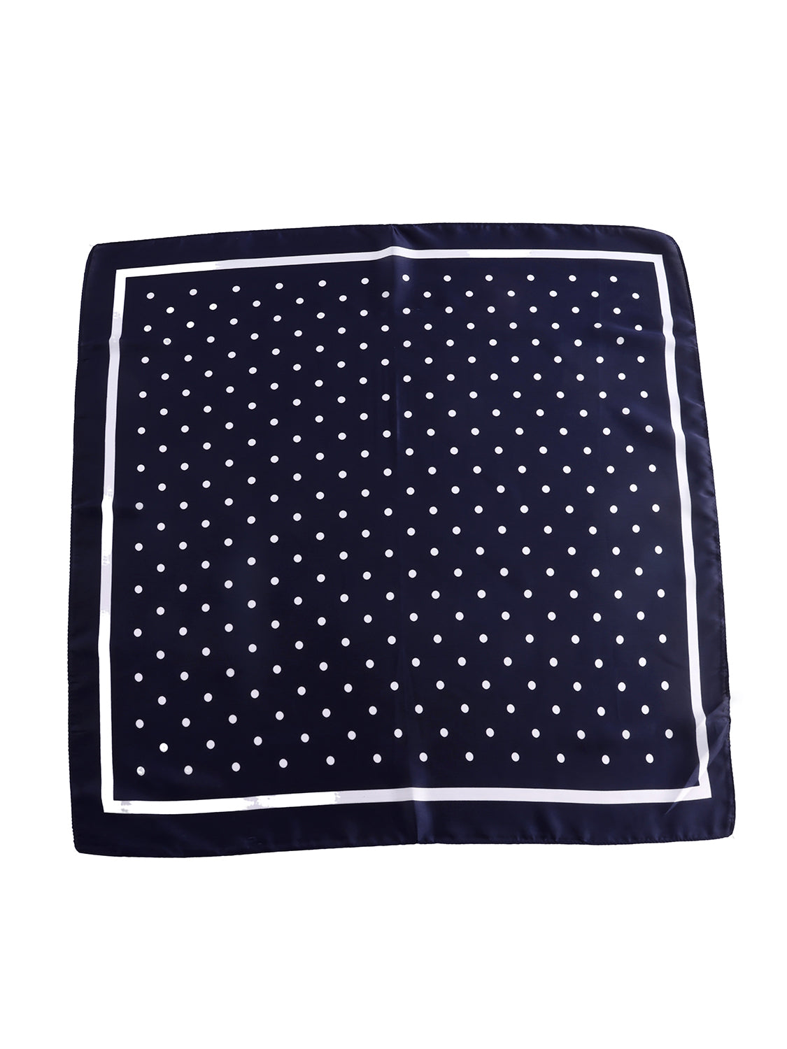 Sjaal met stippen print blauw