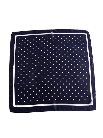 Sjaal met stippen print blauw