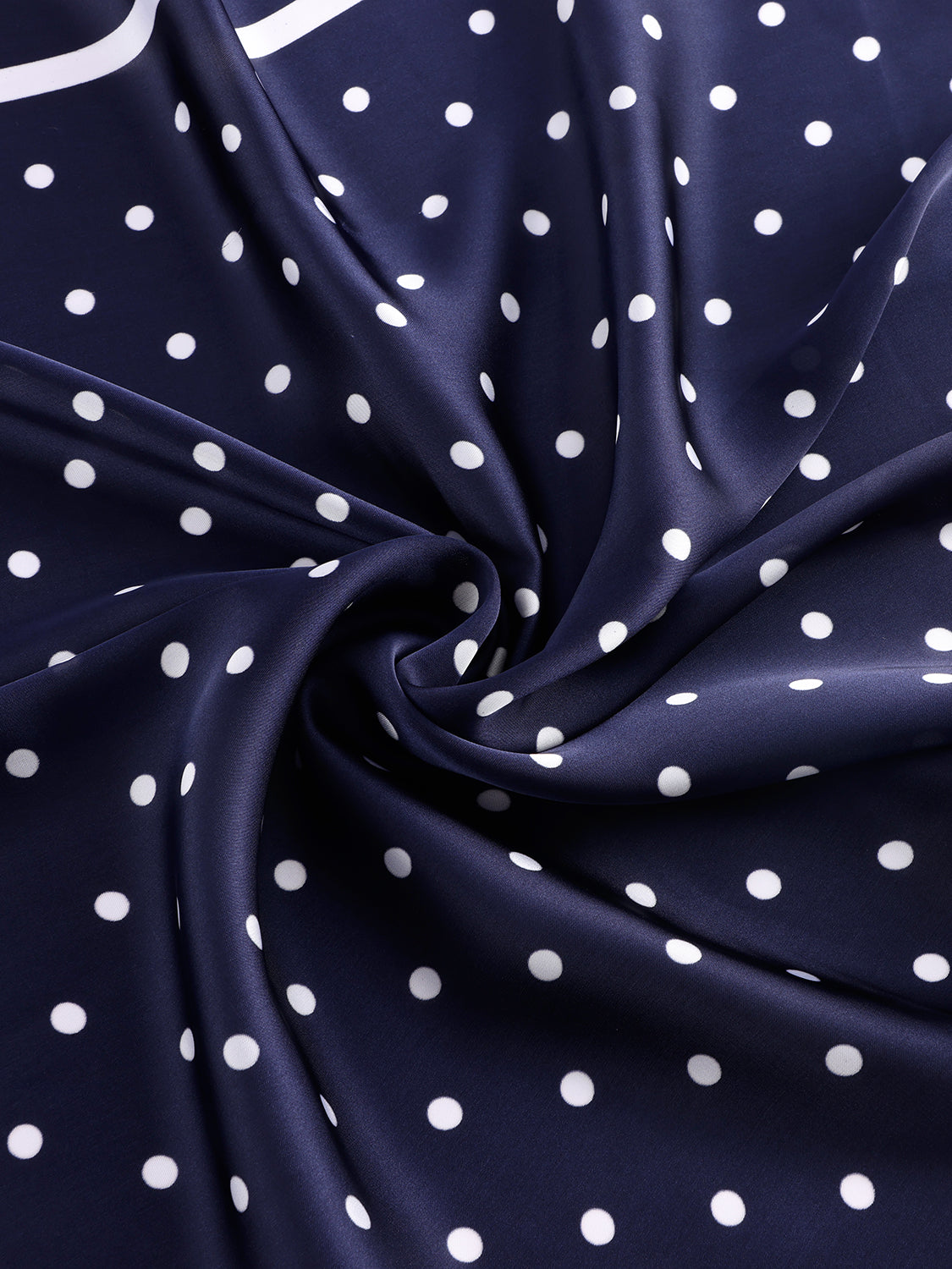 Sjaal met stippen print blauw