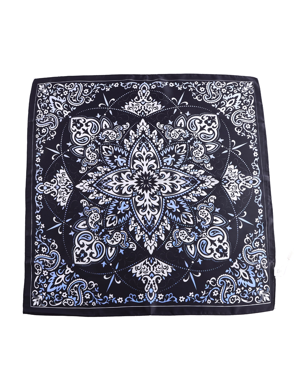 Sjaal met print blauw