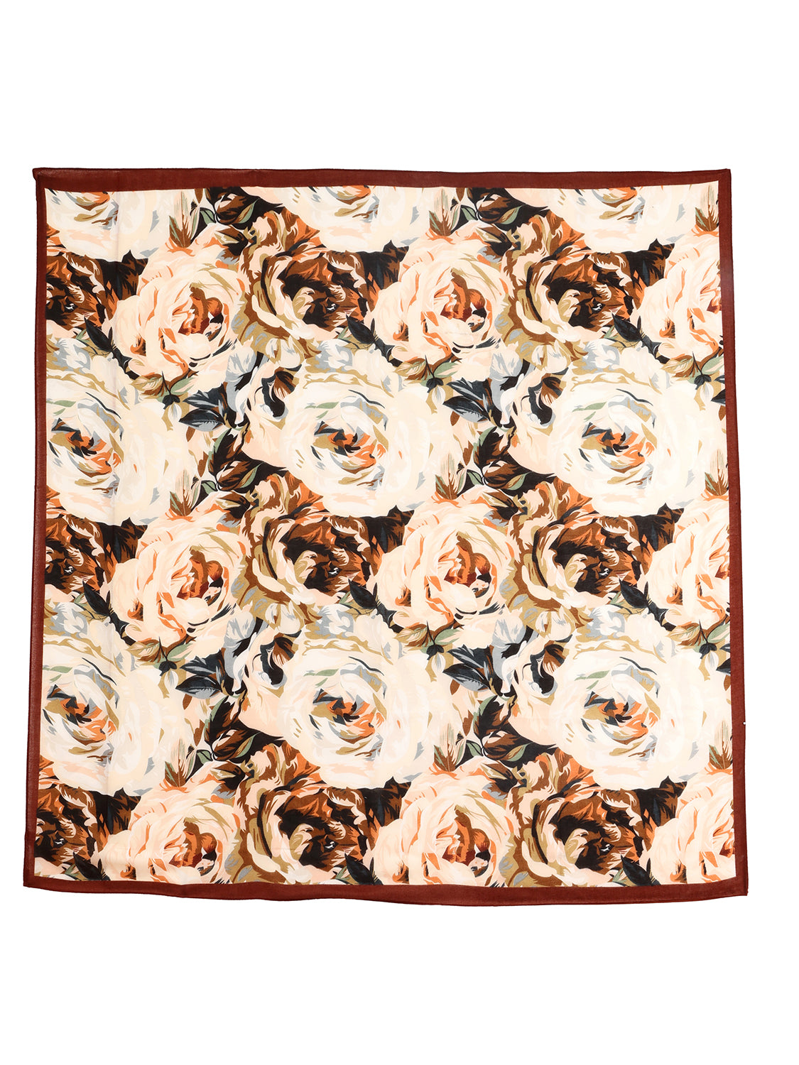 Sjaal vierkant met bloemenprint