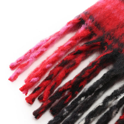 Winter Christmas scarf  - red