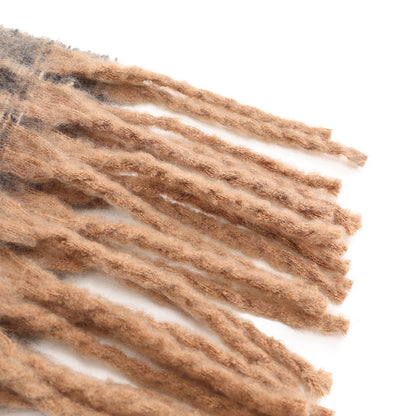 Winter scarf with leopard print