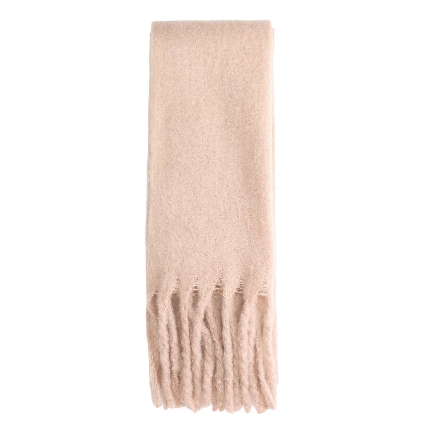 Winter scarf light blush