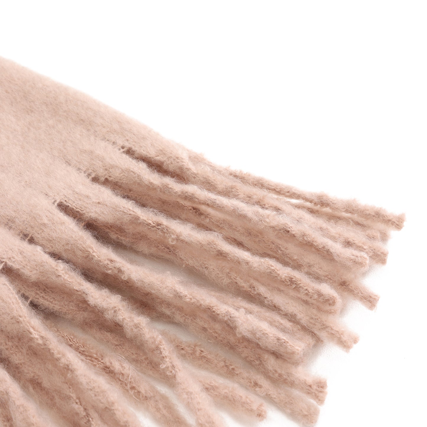 Winter scarf dark blush