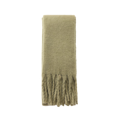 Winter scarf olive green