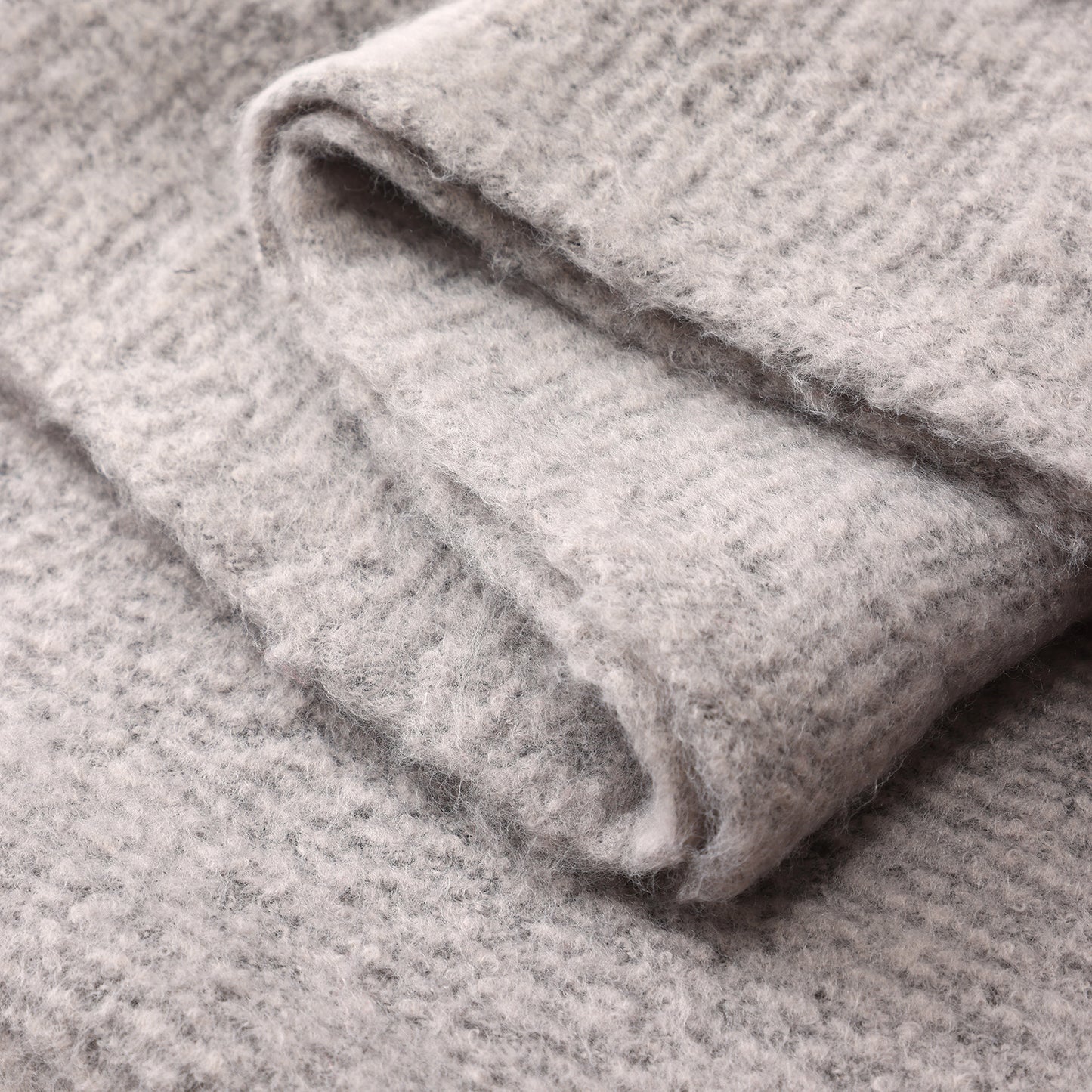 Winter scarf triangle - dark grey