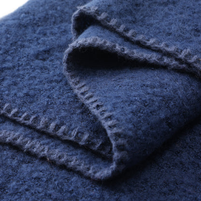 Winter scarf triangle  navy blue