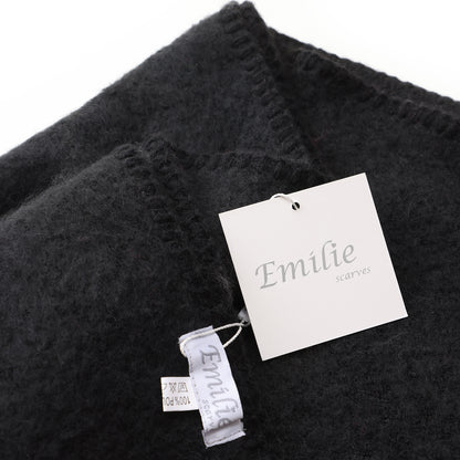 Winter scarf triangle black