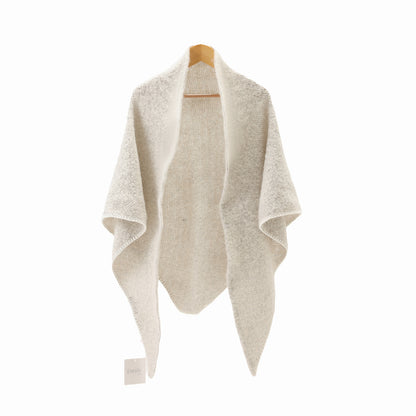 Winter scarf triangle -light grey