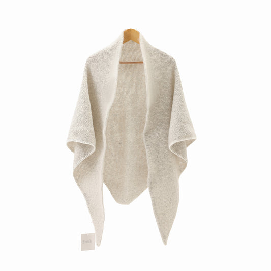 Winter scarf triangle -light grey