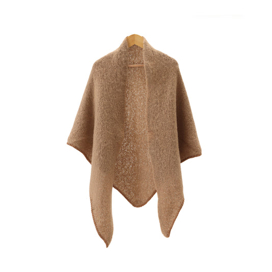 Winter scarf triangle - camel
