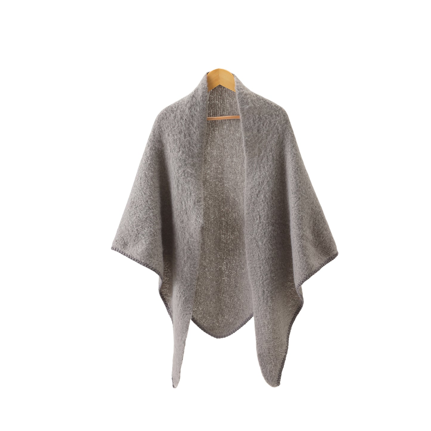 Winter scarf triangle - dark grey
