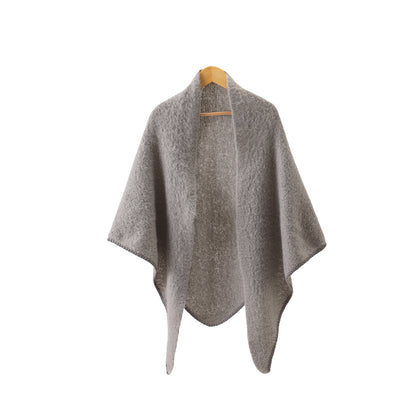 Winter scarf triangle - dark grey