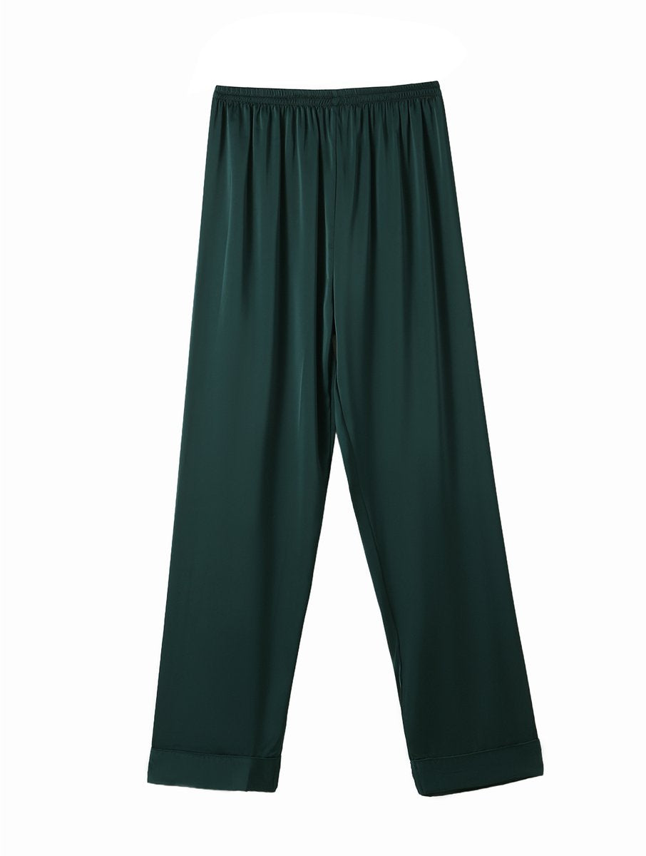 Pajamas satin luxury pants & shirt green