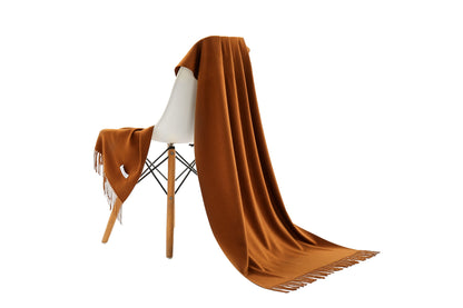 Pashmina sjaal cognac