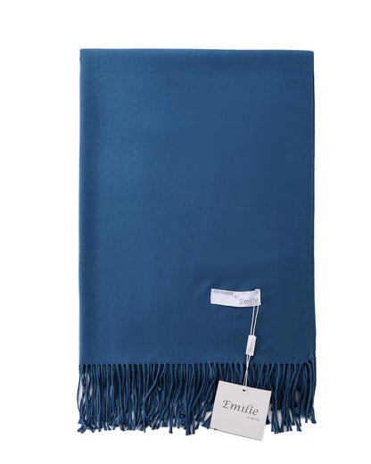 Pashmina sjaal petrol blauw