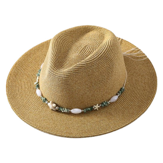 Hat reed Ibiza hat shells sun hat