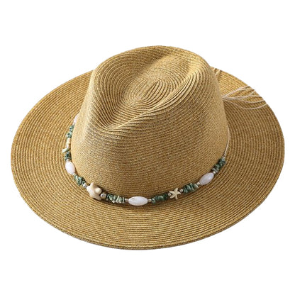Hat reed Ibiza hat shells sun hat