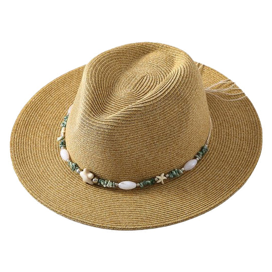 Hat reed Ibiza hat shells sun hat
