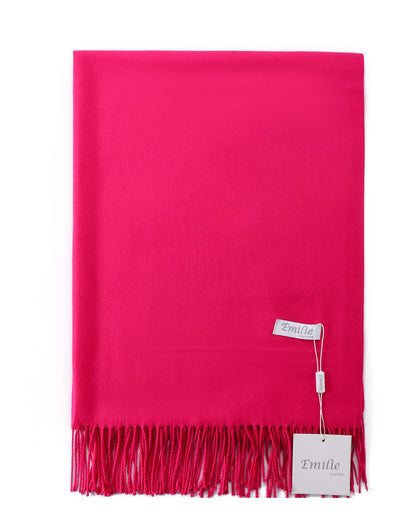 Pashmina sjaal fuchsia roze