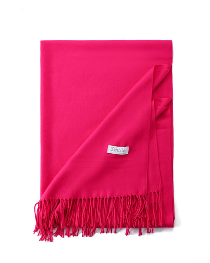 Pashmina sjaal fuchsia roze