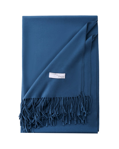 Pashmina sjaal petrol blauw