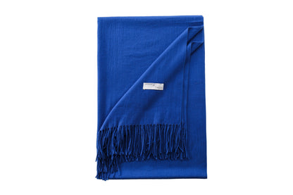 Pashmina sjaal kobaltblauw