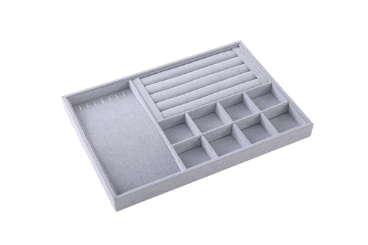 Jewelry storage tray gray