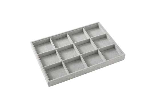 Jewelry storage tray gray