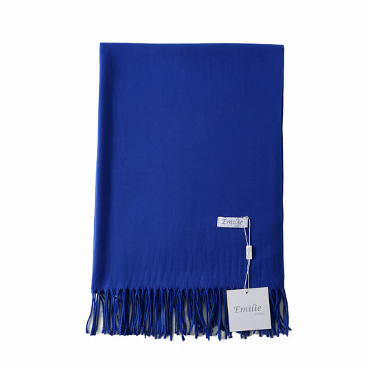 Pashmina sjaal kobaltblauw