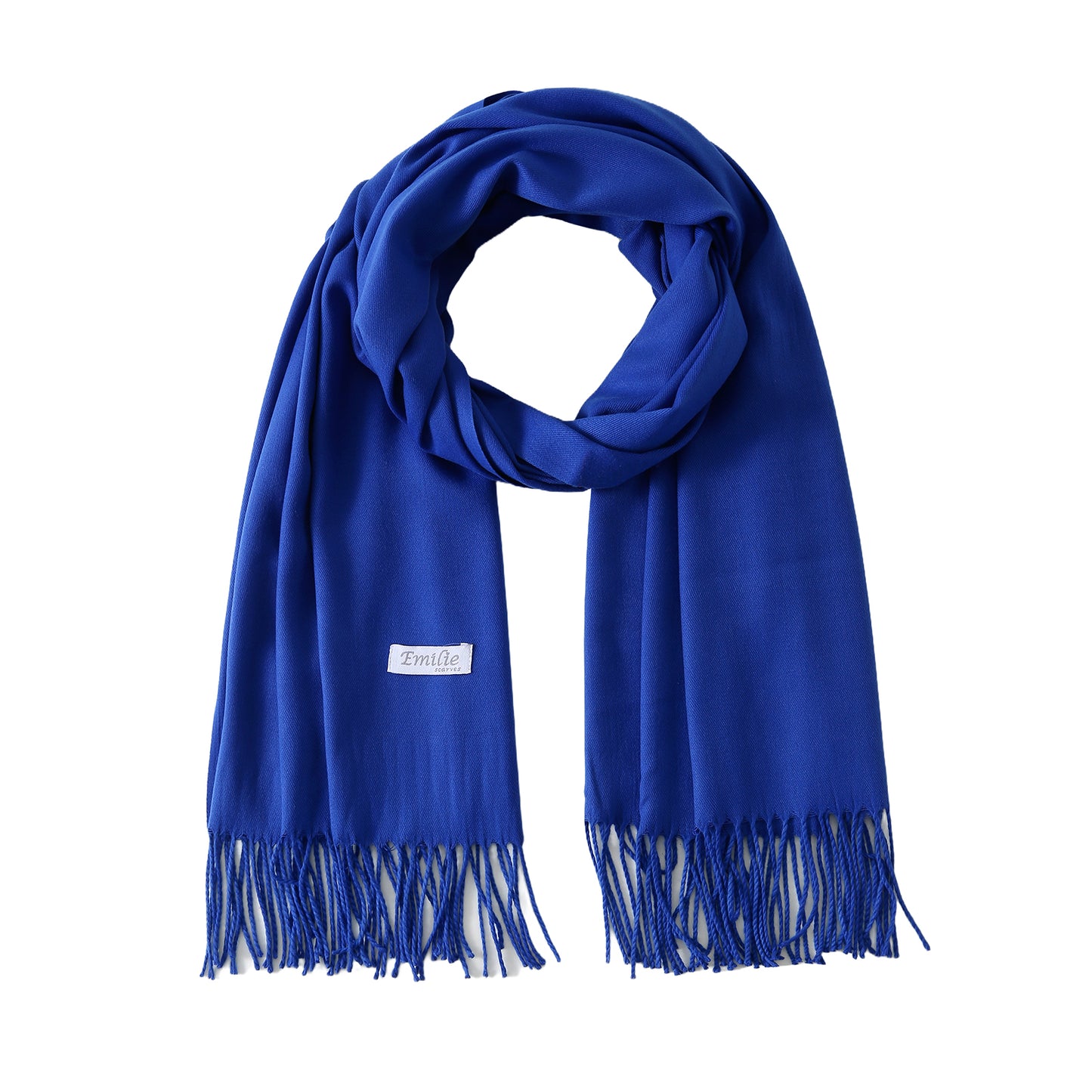 Pashmina sjaal kobaltblauw
