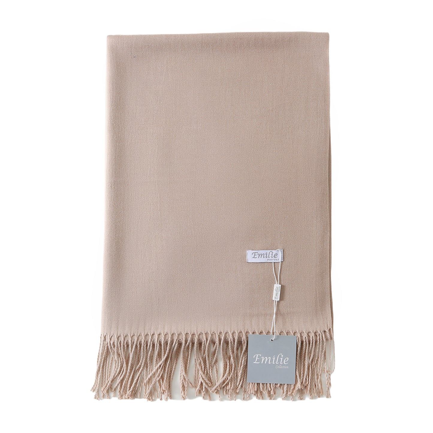 Pashmina sjaal donkerbeige
