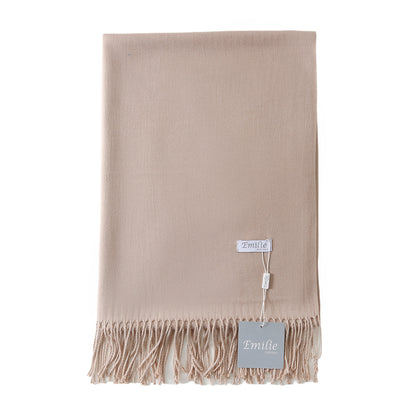 Pashmina sjaal donkerbeige