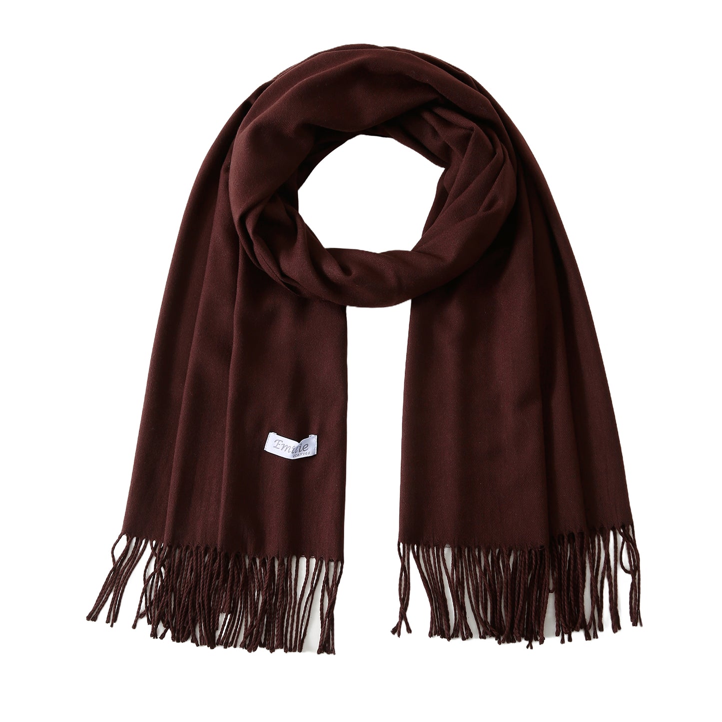 Pashmina sjaal koffiebruin