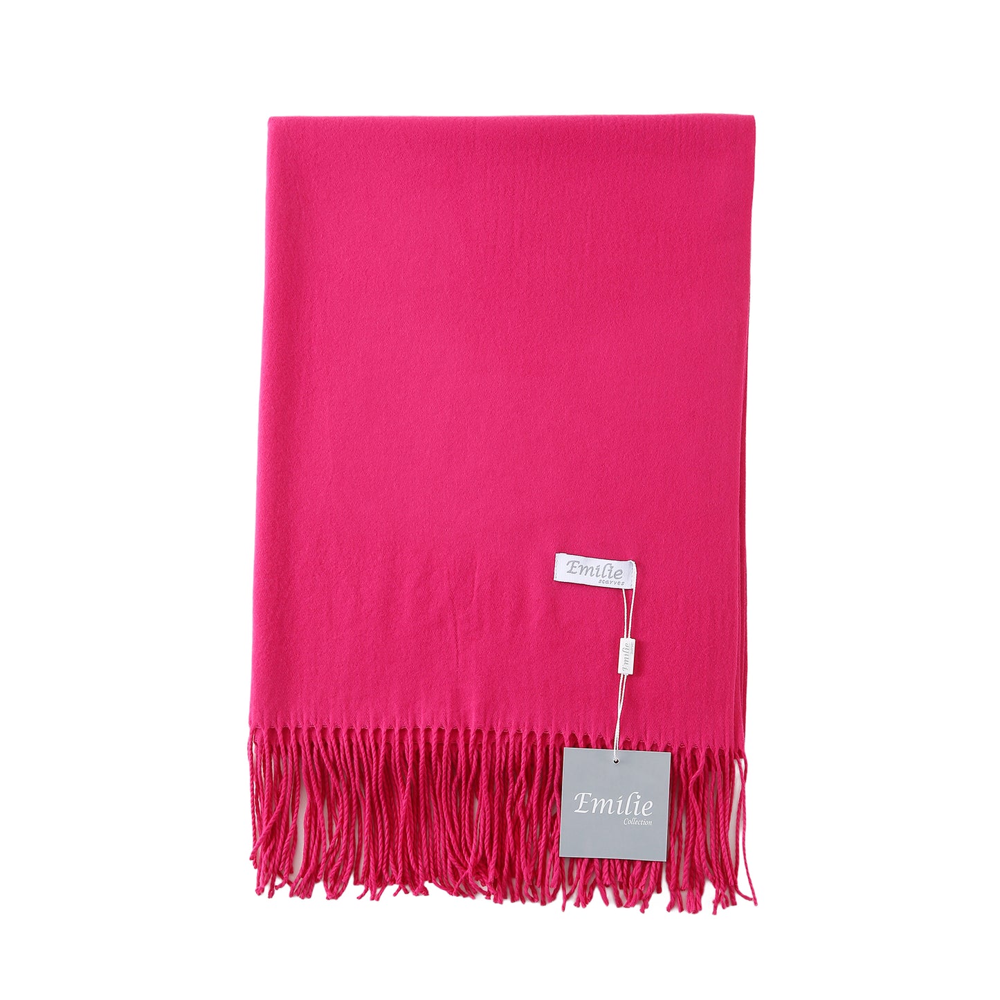 Pashmina sjaal fuchsia roze