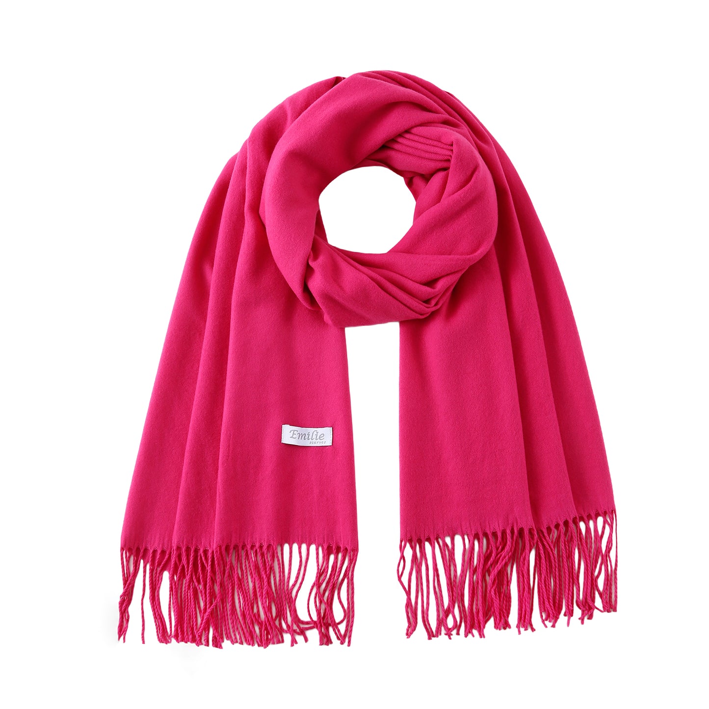 Pashmina sjaal fuchsia roze