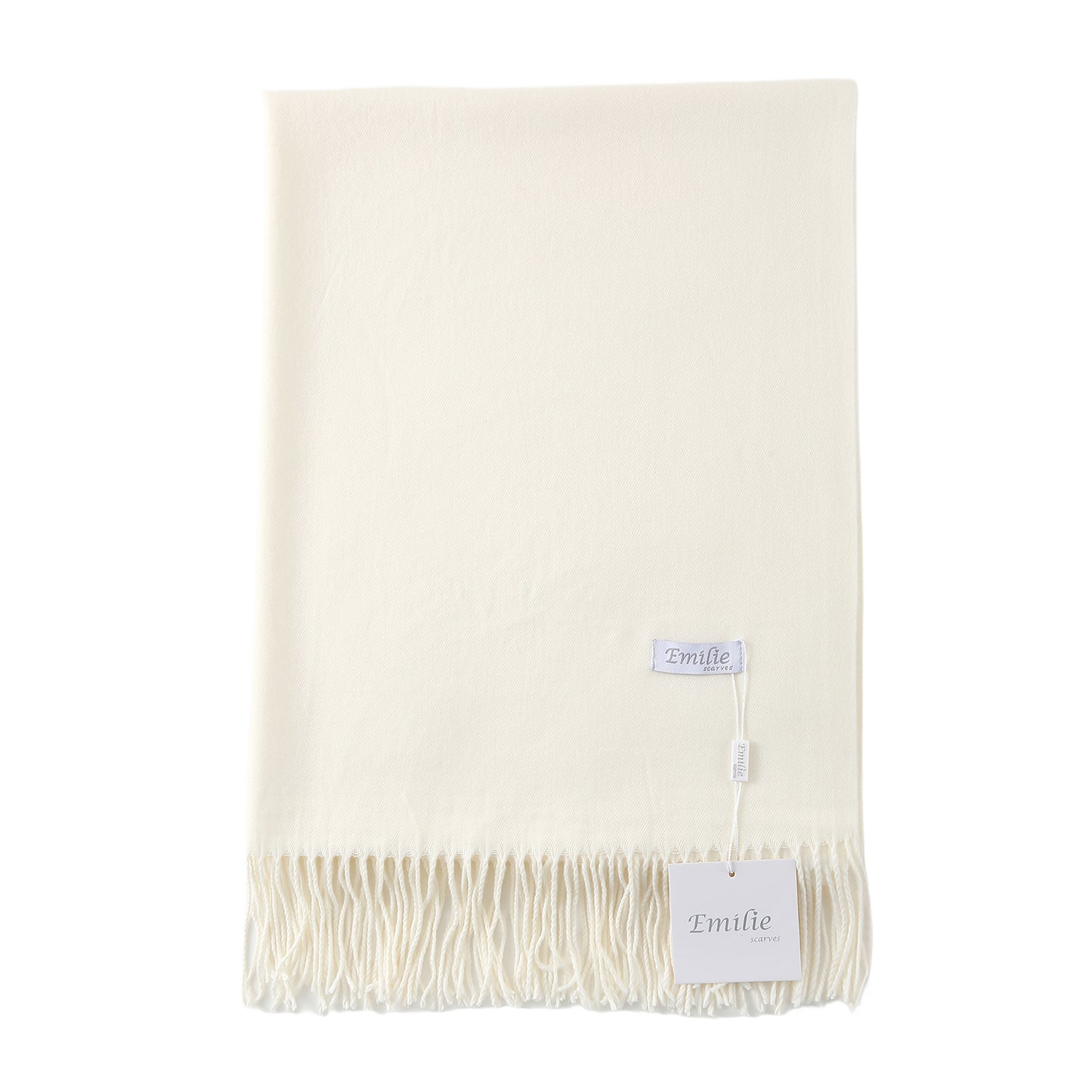 Pashmina sjaal gebroken wit