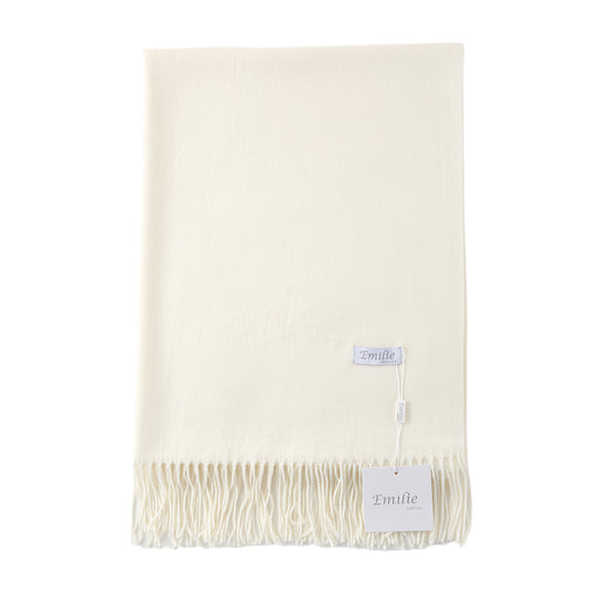 Pashmina sjaal gebroken wit