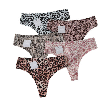 Multipack van 5 strings dierenprint