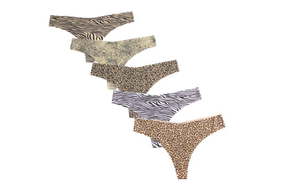 Multipack 5x strings dierenprint