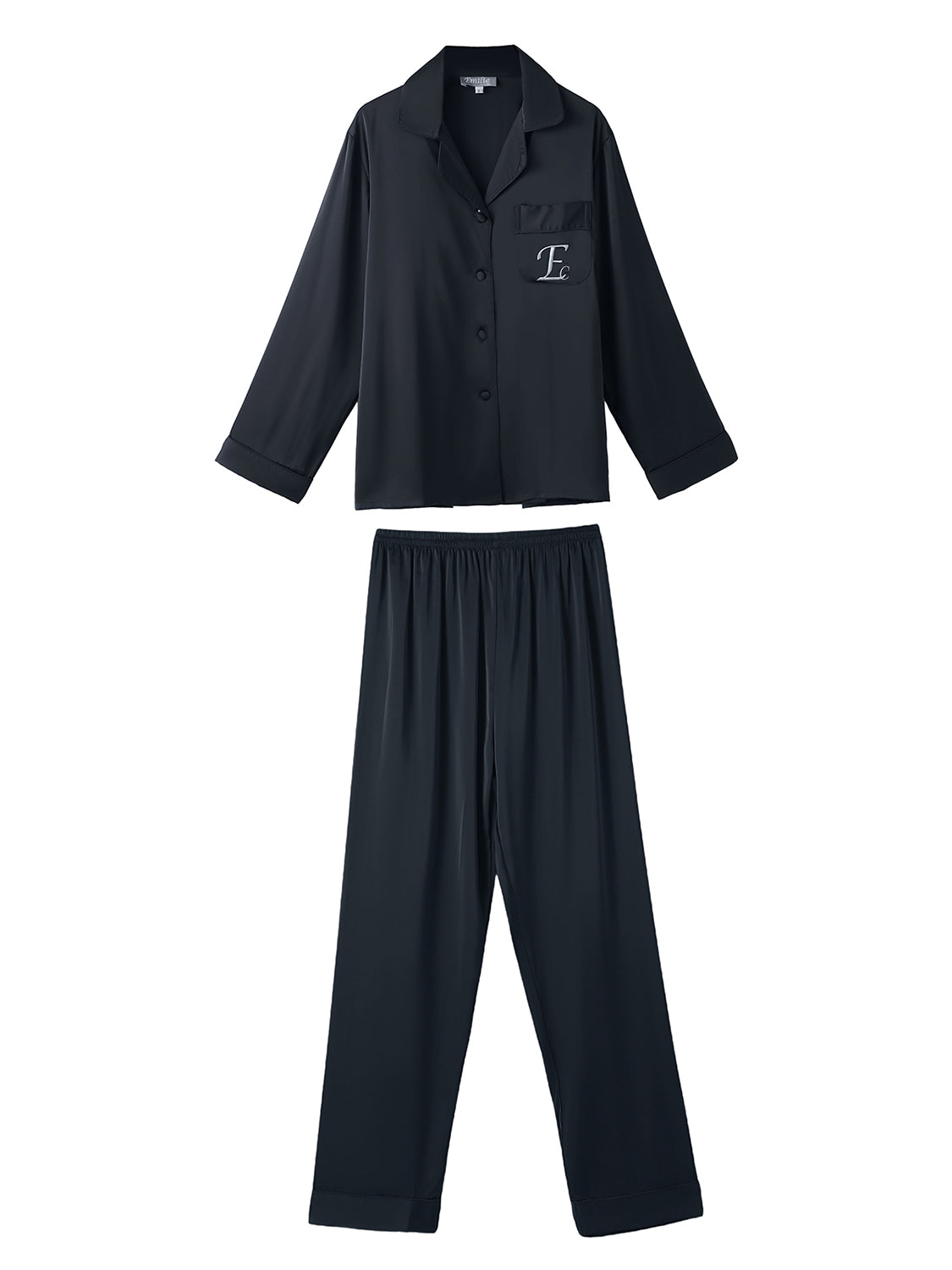 Satijnen Pyjamaset | Blauw