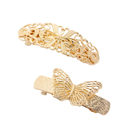 2x Haarspeld goud