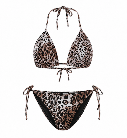 bikini imprimé léopard