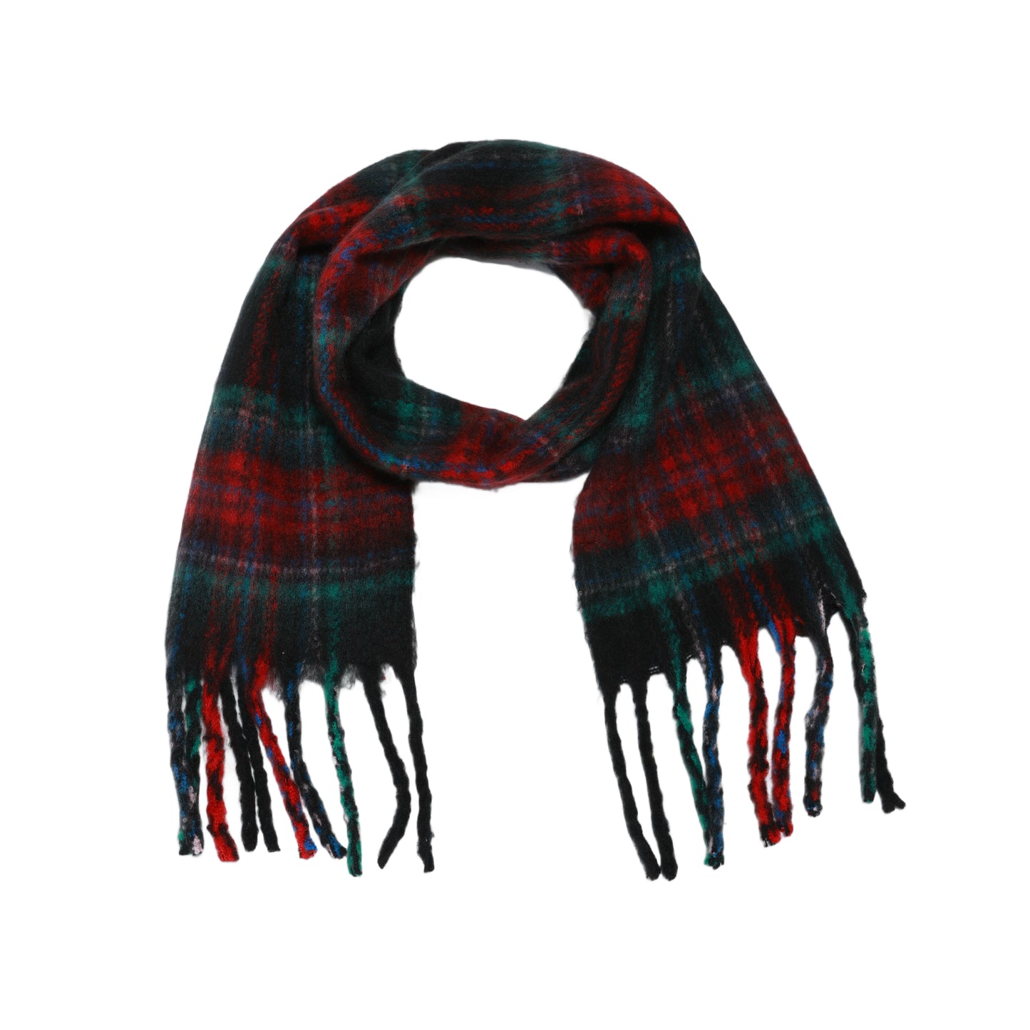 Winter Christmas scarf  - green