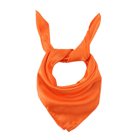 Scarf satin orange