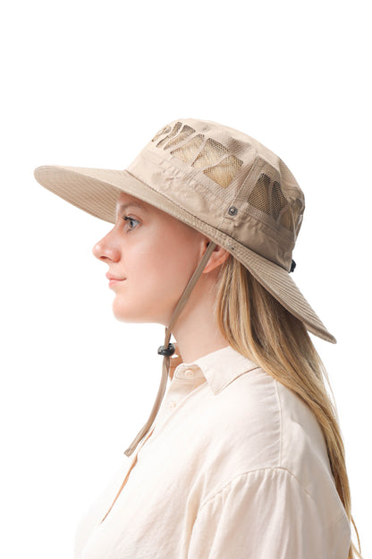 Outdoor hoed khaki beige